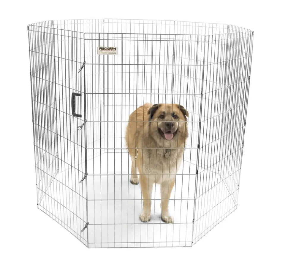 Precision Pet Products Exercise Pen Silver - 48 in