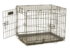 Precision Pet Products ProValu 2 Door Wire Dog Crate - Black - 42 in