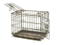 Precision Pet Products ProValu 2 Door Wire Dog Crate - Black - 19 in