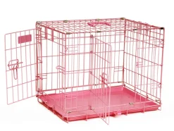 Precision Pet Products ProValu Dog Crate 2000 2 Door - Pink - 24 in