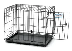Precision Pet Products ProValu 1 Door Wire Dog Crate - Black - 24 in