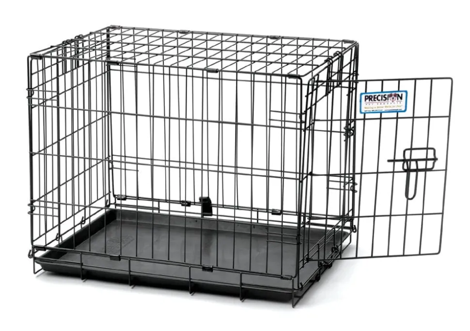 Precision Pet Products ProValu 1 Door Wire Dog Crate - Black - 24 in