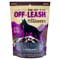 Presidio Natural Grain-Free Off Leash Tender Duck Soft and Chewy Training Dog Treats