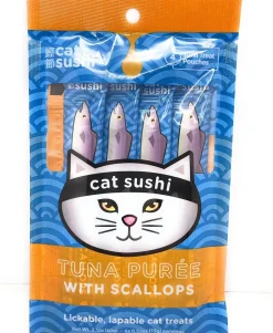 Presidio Natural Grain-Free Bonito Puree with Scallops Chewy Cat Treats - 4 Pack - 12 Count