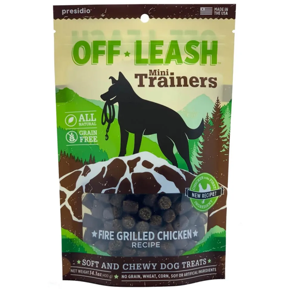 Presidio Natural OffLeash USA Grilled Chicken Dog Chewy Treats - 14 Oz