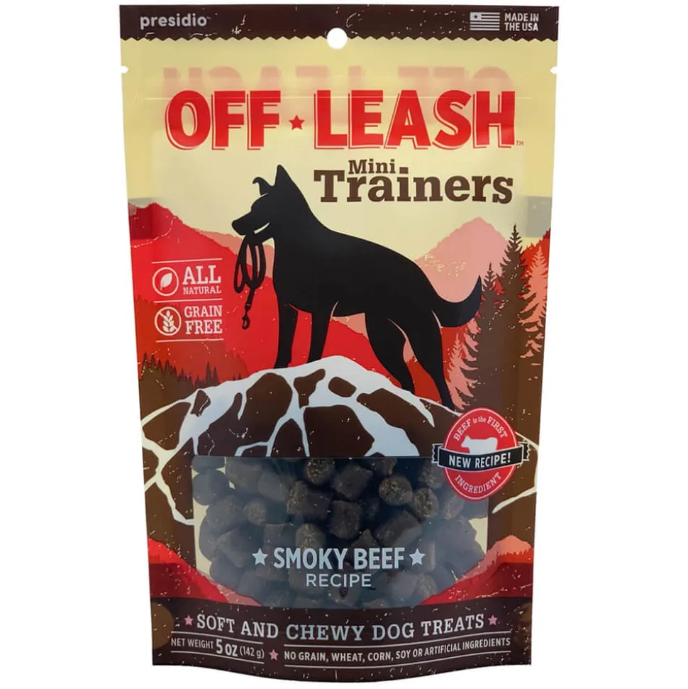 Presidio Natural OffLeash USA Smokey Beef Dog Chewy Treats - 5 Oz