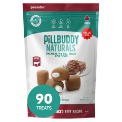 Presidio Natural Pill Buddy Naturals Beef Soft and Chewy Pill Pockets - 90 Count