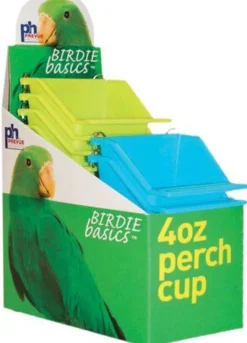 Prevue Hendryx Birdie Basics Bird Perch Cup - 4 oz - 12 pk - Pack of 12