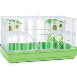Prevue Hendryx Deluxe Hamster & Gerbil Cage - Red/Green - Multipack - 13" - Pack of 4