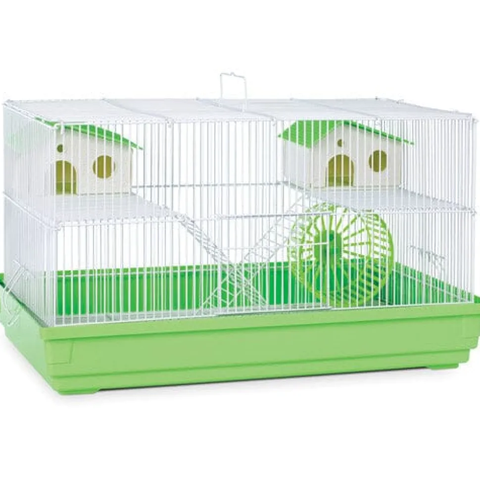 Prevue Hendryx Deluxe Hamster & Gerbil Cage - Red/Green - Multipack - 13" - Pack of 4