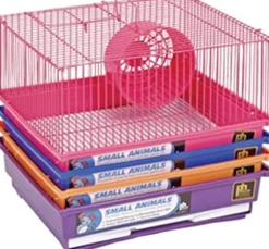 Prevue Hendryx Single Story Hamster/Gerbil Home - Assorted Colors - Multipack - 14" x 11" x 8.75" - Pack of 4