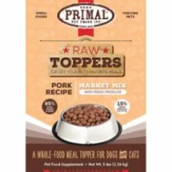 Primal Dog and Cat Frozen Market MIX Topper Pork - 5 lbs