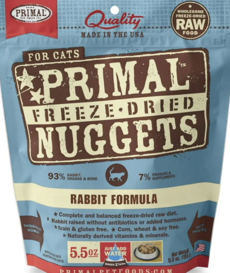 Primal Freeze-Dried Cat Food Rabbit - 5.5 Oz