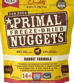 Primal Freeze-Dried Dog Food NUGRabbit - 14 Oz