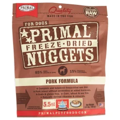 Primal Freeze-Dried Dog Food Nuggets Pork - 5.5 Oz