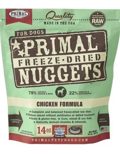 Primal Freeze-Dried Dog Food Nuggets Chicken - 14 Oz