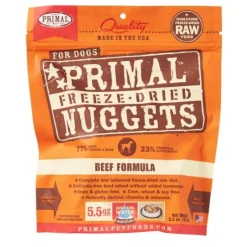 Primal Freeze-Dried Dog Food Nuggets Beef - 14 Oz