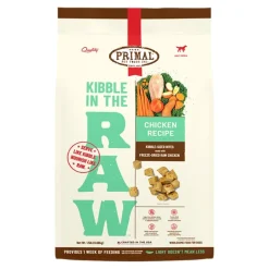 Primal Kibble In The Raw Chicken Recipe Kibble-Sized Bites Freeze-Dried Raw Dog Food