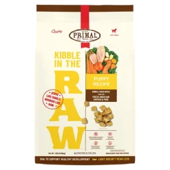 Primal Kibble In The Raw Chicken and Pork Recipe Kibble-Sized Bites Puppy Formula Freeze-Dried Raw Dog Food