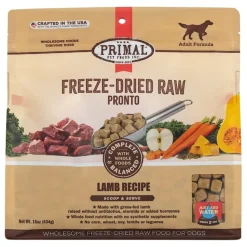 Primal Pronto Wholesome Lamb Recipe Adult Formula Freeze-Dried Raw Dog Food