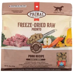 Primal Pronto Wholesome Pork Recipe Adult Formula Freeze-Dried Raw Dog Food
