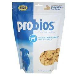 Probios Digestion Support Dog Treats Dog Meal Supplements - Peanut Butter - 1 Lb