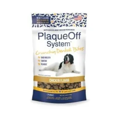 Proden Plaqueoff Crunchy Dental Bites Large Dog Chicken Dog Dental Chews - 6 oz Bag