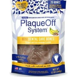 Proden Plaqueoff Min Dental Bones Peanut Butter & Banana Dog Dental Chews - 17 oz Bag