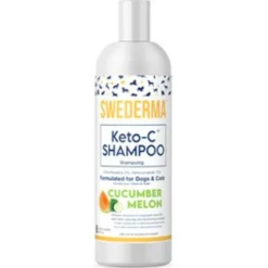 Proden Plaqueoff Swederma Therapeutic Keto-C Cucumber Melon Cat and Dog Shampoo - 8oz