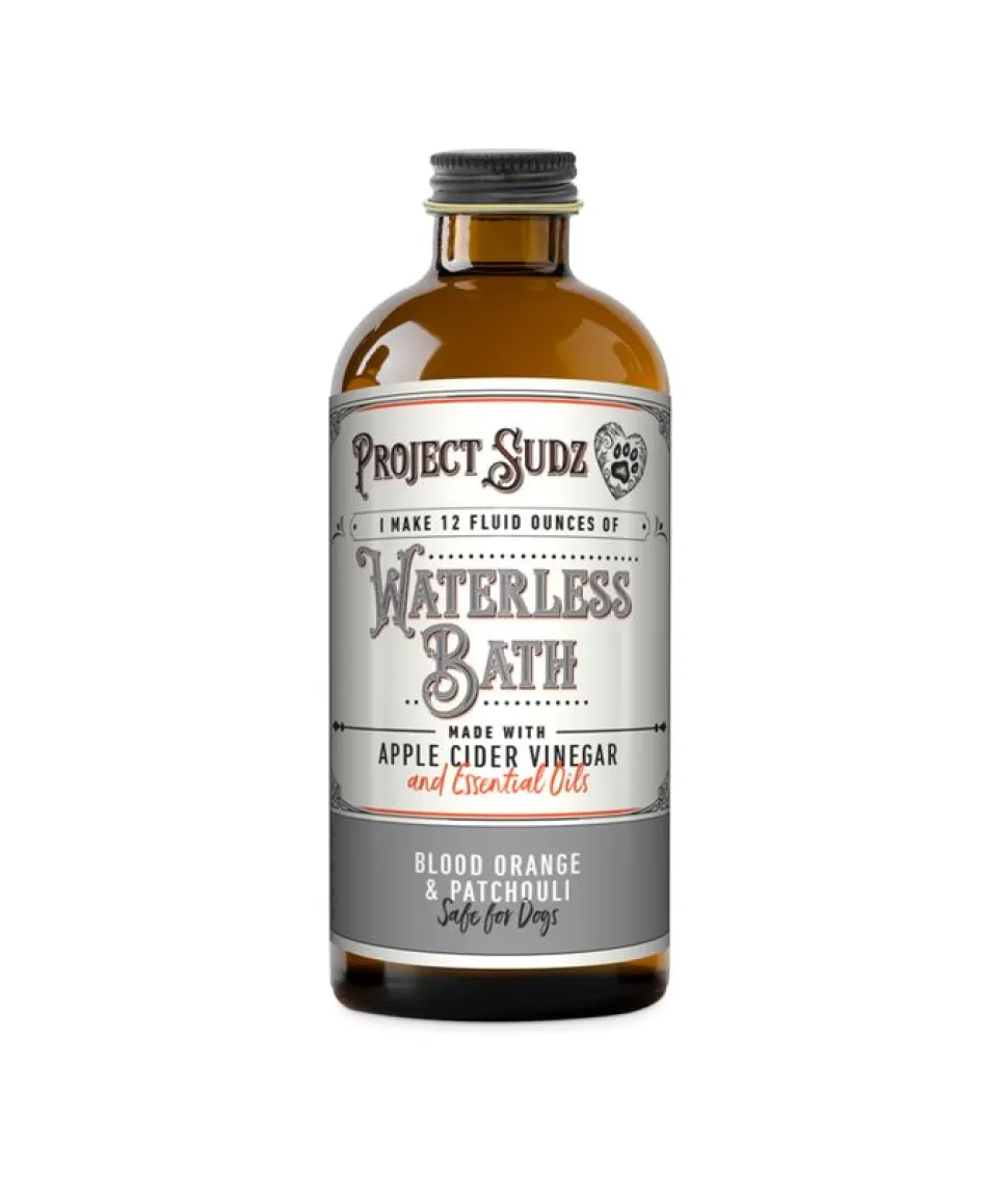 Project Sudz Blood Orange Patchouli Waterless Bath (makes 12fl oz) Cat and Dog Shampoo - 4 Oz