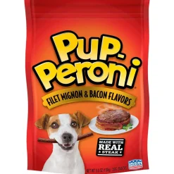 Pup-Peroni Filet Mignon and Bacon Flavored Soft and Chewy Dog Treats - 5.6 Oz - Case of 8