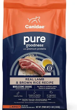Pure Dog Food with Wholesome Grains Dry Dog Food - Lamb and Brown Rice - 4 Lbs