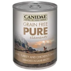 Pure Elements Canned Grain-Free Dog Food - Lamb Turkey and Chicken - 13 Oz - Case of 12