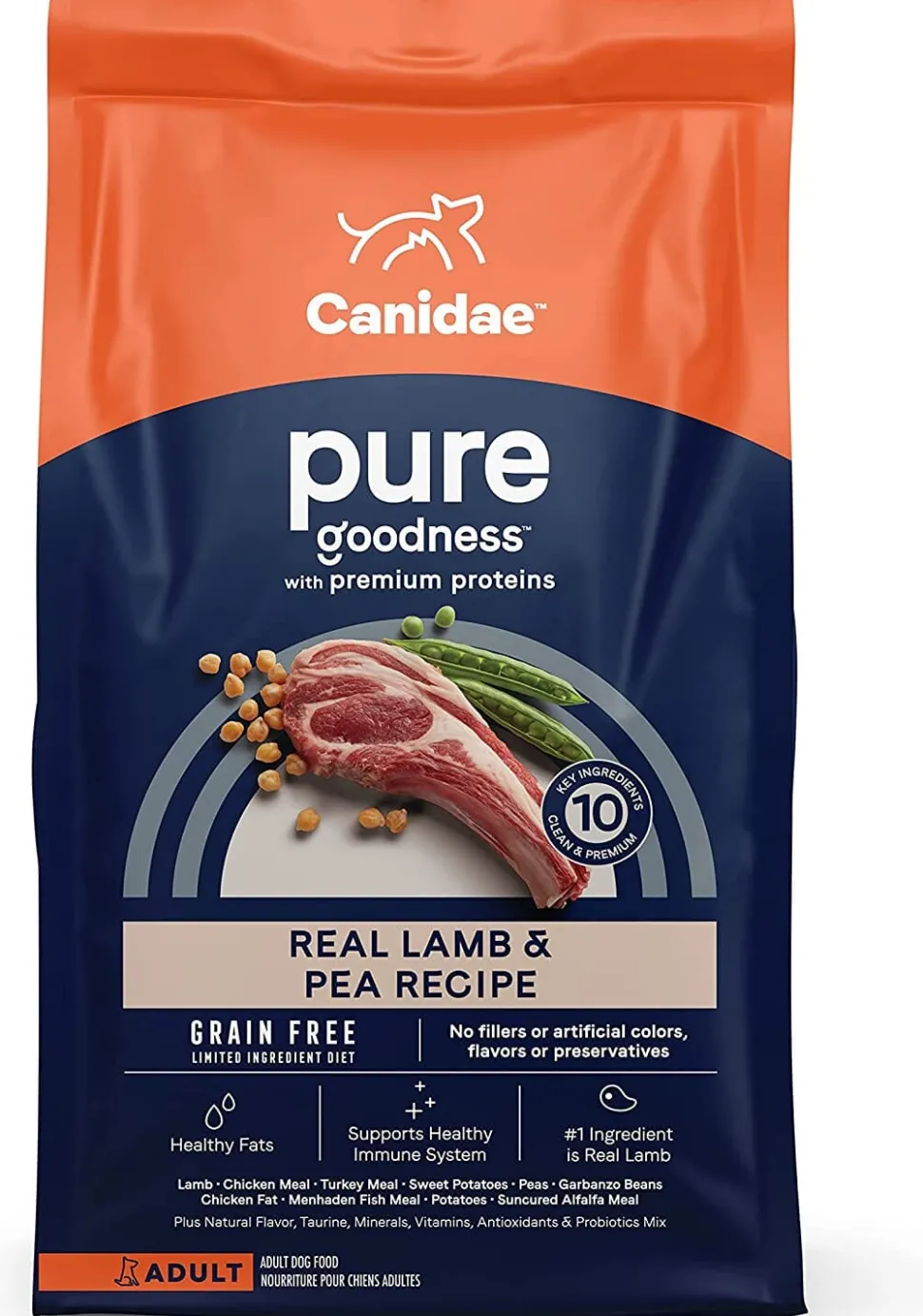 Pure Elements Grain-Free Dry Dog Food - Fresh Lamb - 24 Lbs
