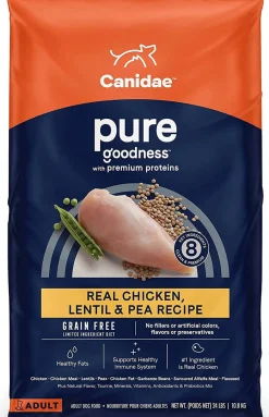 Pure Grain-Free Dry Dog Food - Chicken and Lentil - 24 Lbs