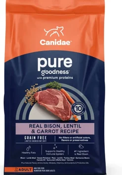 Pure Land Grain-Free Dry Dog Food - Fresh Bison - 4 Lbs