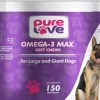 Pure Love EZ-Chew Omega-3 Fatty Acid Soft Chews for Large and Giant Dogs