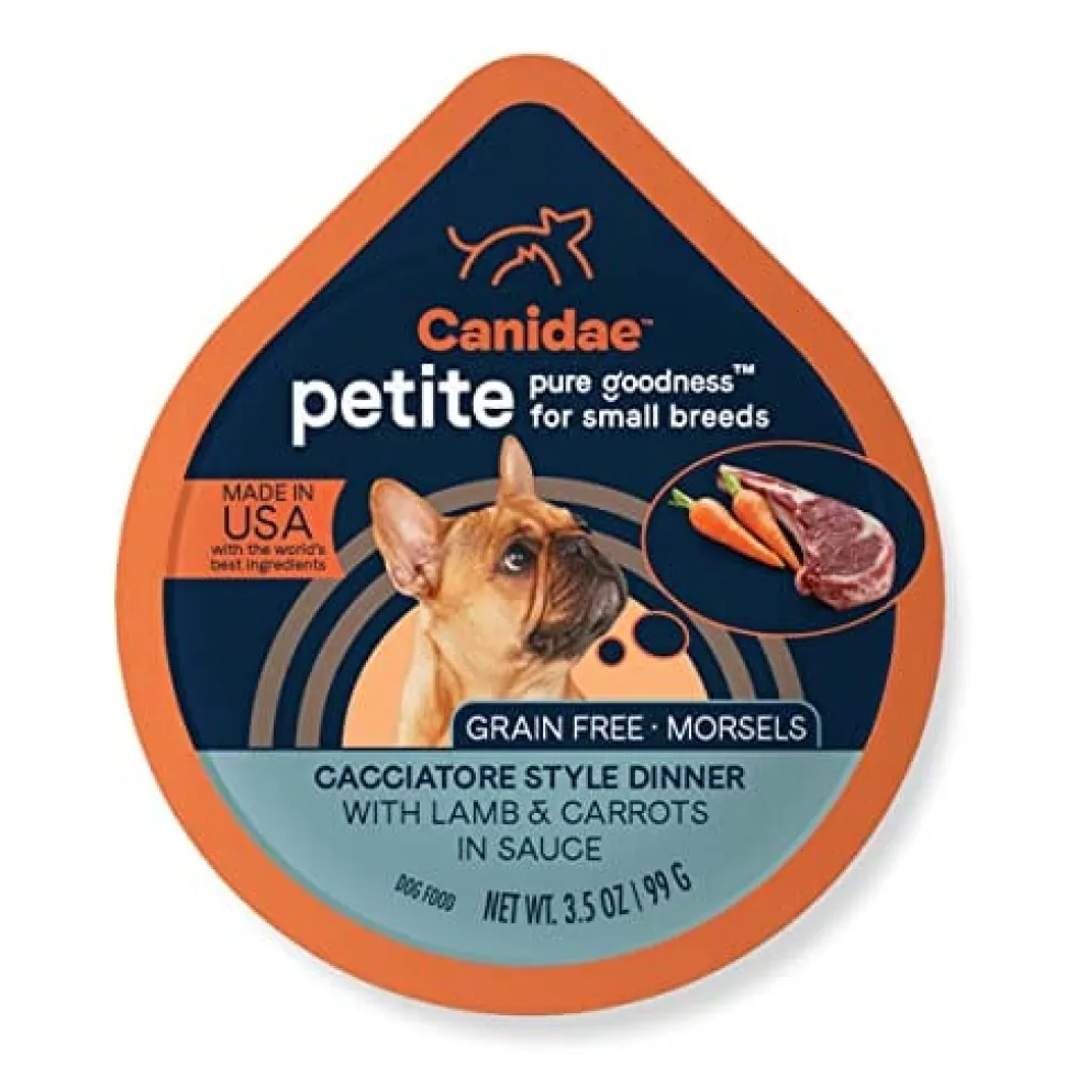 Pure Petite Small Breed Morsel Grain-Free Dog Food - Lamb and Carrots - 3.5 Oz - Case of 12