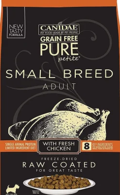 Pure Petite Small Breed Raw Coated Grain-Free Dry Dog Food - Fresh Chicken - 4 Lbs