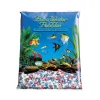 Pure Water Pebbles Premium Fresh Water Frosted Aquarium Gravel Pastel Rainbow - 5 lbs - 6 Count