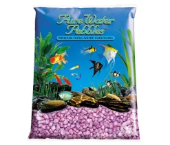 Pure Water Pebbles Premium Fresh Water Frosted Aquarium Gravel Lavender - 5 lbs - 6 Count