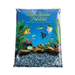 Pure Water Pebbles Premium Fresh Water Coated Aquarium Gravel Blue Lagoon - 25 lbs - 2 Count