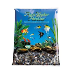 Pure Water Pebbles Premium Fresh Water River Jack Natural Aquarium Gravel - 5 lbs - 6 Count