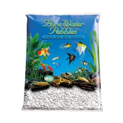Pure Water Pebbles Premium Fresh Water Coated Aquarium Gravel Snow White - 25 lbs - 2 Count