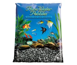 Pure Water Pebbles Premium Fresh Water Frosted Aquarium Gravel Black - 25 lbs - 2 Count
