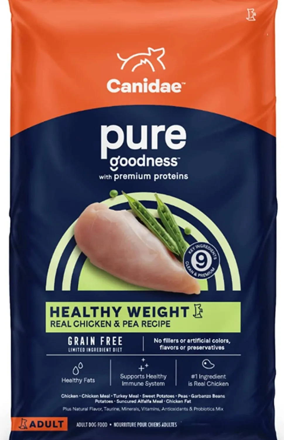 Pure Weight Management Grain-Free Dry Dog Food - Fresh Chicken and Peas - 24 Lbs