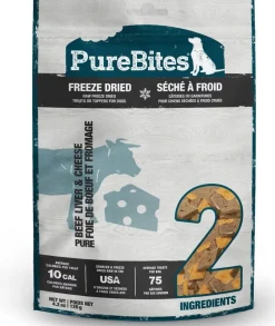 Purebites Beef & Cheese Freeze-Dried Dog Treats - 4.2oz Bag