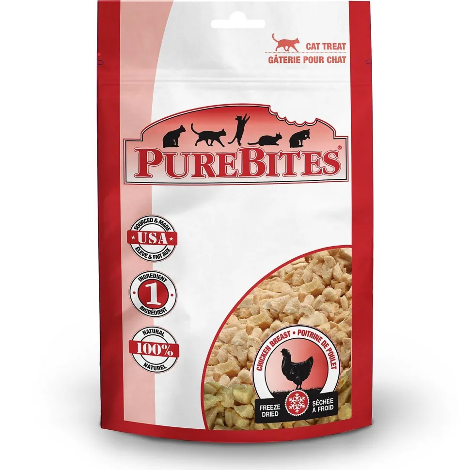 Purebites Chicken Breast Freeze-Dried Cat Treats - 0.60 oz Bag