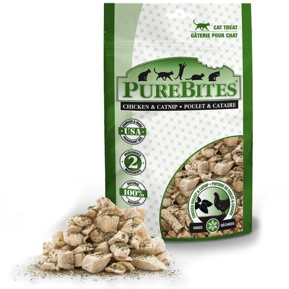 Purebites Chicken Breast & Catnip Freeze-Dried Cat Treats - 1.3 oz Bag
