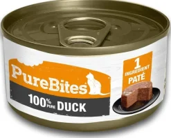 Purebites PureBites® Patés 100% Pure Duck - 2.5 oz Cans Canned Cat Food - Case of 12
